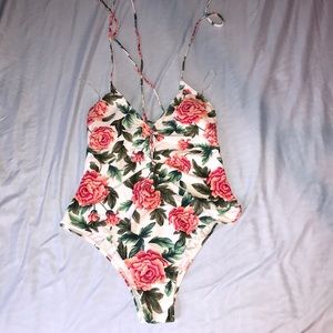 One piece bathing suit